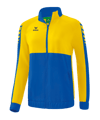 Erima Six Wings Präsentationsjacke Damen Blau Gelb - blau