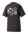 PUMA DOWNTOWN Relaxed Graphic T-Shirt Damen F01 - schwarz