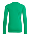 adidas Team Base Top langarm Kids Dunkelgrün - gruen