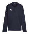 PUMA teamGOAL Training 1/4 Zip Sweatshirt Damen  Blau F06 - dunkelblau