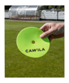 Cawila Floormarker 24er Set inkl. Halter | Markierungsscheiben, 12 x gelb und 12 x orange - gelb
