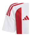 adidas Striped 24 Trikot Kids Weiss Rot - weiss