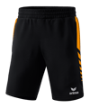 Erima SIX WINGS Short Schwarz Orange - schwarz