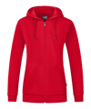 Jako Organic Kapuzenjacke Damen Rot F100 - rot