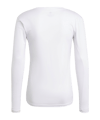 adidas Team Base Top langarm Weiss - weiss