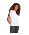 adidas Essentials 3 Stripes T-Shirt Damen Weiß - weiss