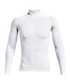 Under Armour HG Compression Mock langarm F100 - weiss
