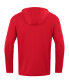 JAKO Power Kapuzenjacke Rot Weiss F100 - rot