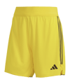 adidas Tiro 23 League Trainingsshort Low Damen Gelb Schwarz - gelb
