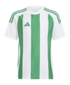 adidas Striped 24 Trikot Kids Weiss Grün - weiss