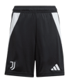 adidas Juventus Turin Short Home 2024/2025 Kids Schwarz - schwarz