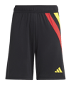 adidas Fortore 23 Short Kids Schwarz Rot Gelb - schwarz