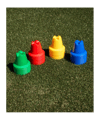 Cawila Mini-Pylone | Trainingskegel | Minihürden |  | 10er Set | Blau - blau
