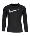 Nike Pro Warm Crew Sweatshirt Kids Schwarz F010 - schwarz