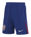Nike Kroatien Short EM 2024 Kids Blau Rot Weiss F455 - blau