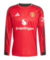 adidas Manchester United Longsleeve Trikot Home 2025/2026 Rot - rot