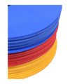 Cawila Floormarker 30er Set + Träger | Markierungsscheiben Gummi | Durchmesser 15cm - blau