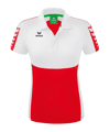 Erima Six Wings Poloshirt Damen Rot Weiss - rot