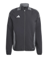 adidas Tiro 24 Competition Präsentationsjacke Schwarz Grau - schwarz