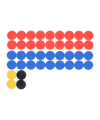 Cawila Premium Magnet Set 20mm Rot Blau - rot