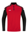 JAKO Performance Ziptop Rot Schwarz F101 - rot