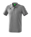 Erima Essential 5-C Poloshirt Grau Schwarz - grau