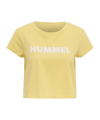 Hummel hmlLEGACY Cropped T-Shirt Damen Gelb F5081 - gelb