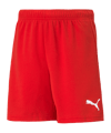 PUMA teamRISE Short Kids Rot Weiss F01 - rot