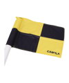 Cawila Eckfahne CHECKERED 45x45cm Schwarz Gelb - schwarz