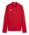 PUMA teamGOAL Training 1/4 Zip Sweatshirt Damen  Rot F01 - rot