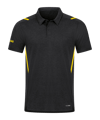 JAKO Challenge Polo Gelb F505 - schwarz