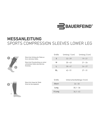 Bauerfeind SC LOWER LEG Sleeve Blau - blau