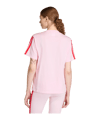 adidas Essentials 3 Stripes T-Shirt Damen Rosa - rosa