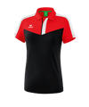 Erima Squad Poloshirt Damen | Rot Schwarz - rot