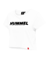 Hummel hmlLEGACY Cropped T-Shirt Damen Weiss F9124