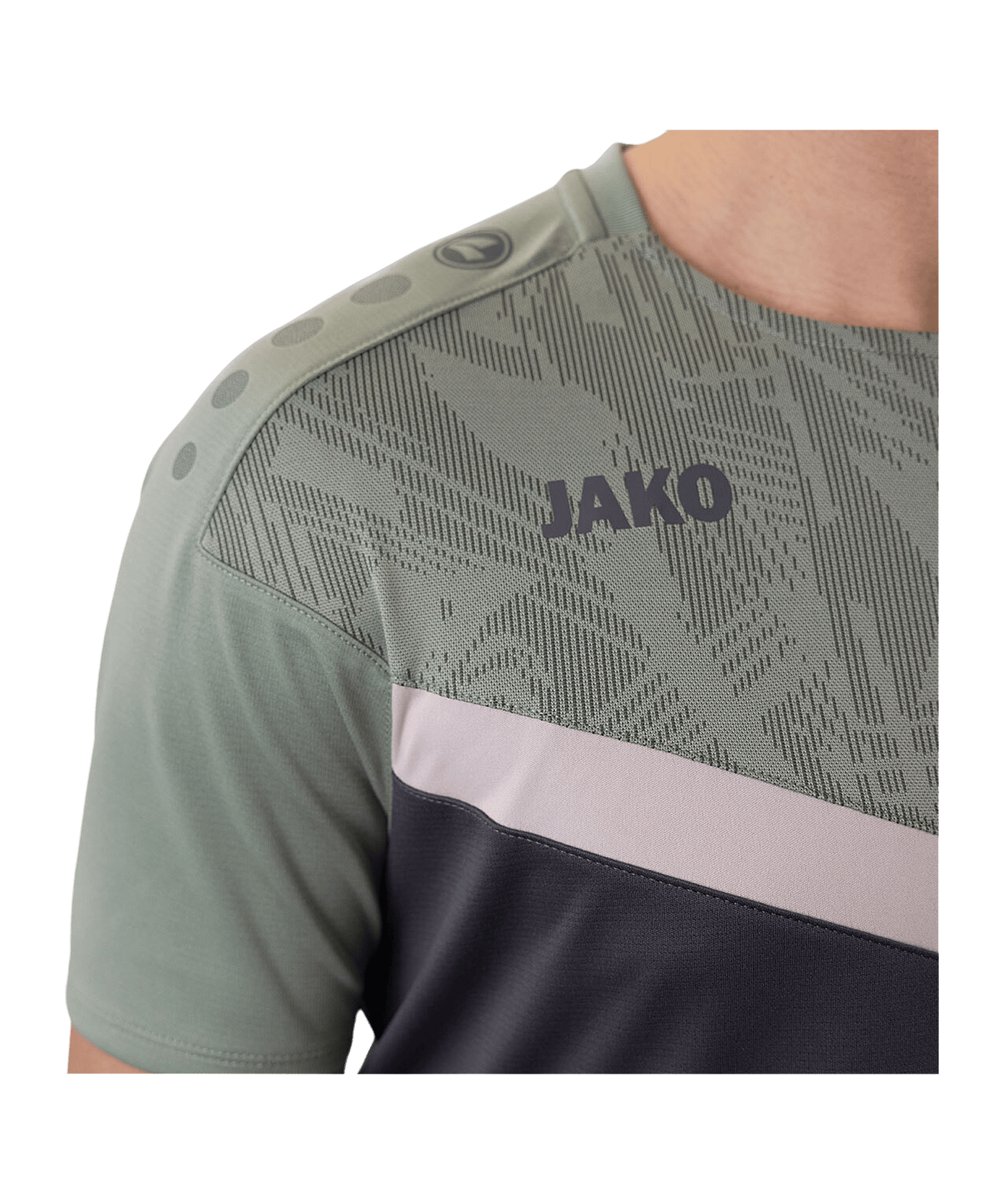 JAKO Icon T-Shirt Grau Grün F852 | - grau