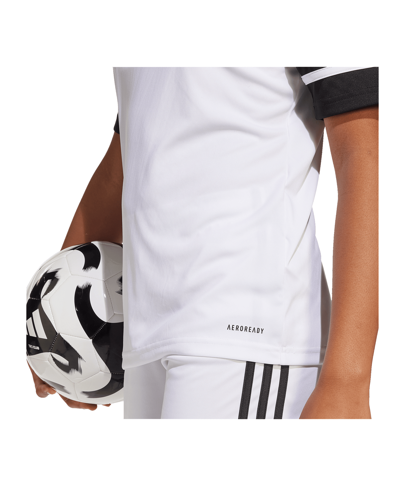 adidas Squadra 25 Trikot Kids Weiß Schwarz - weiss