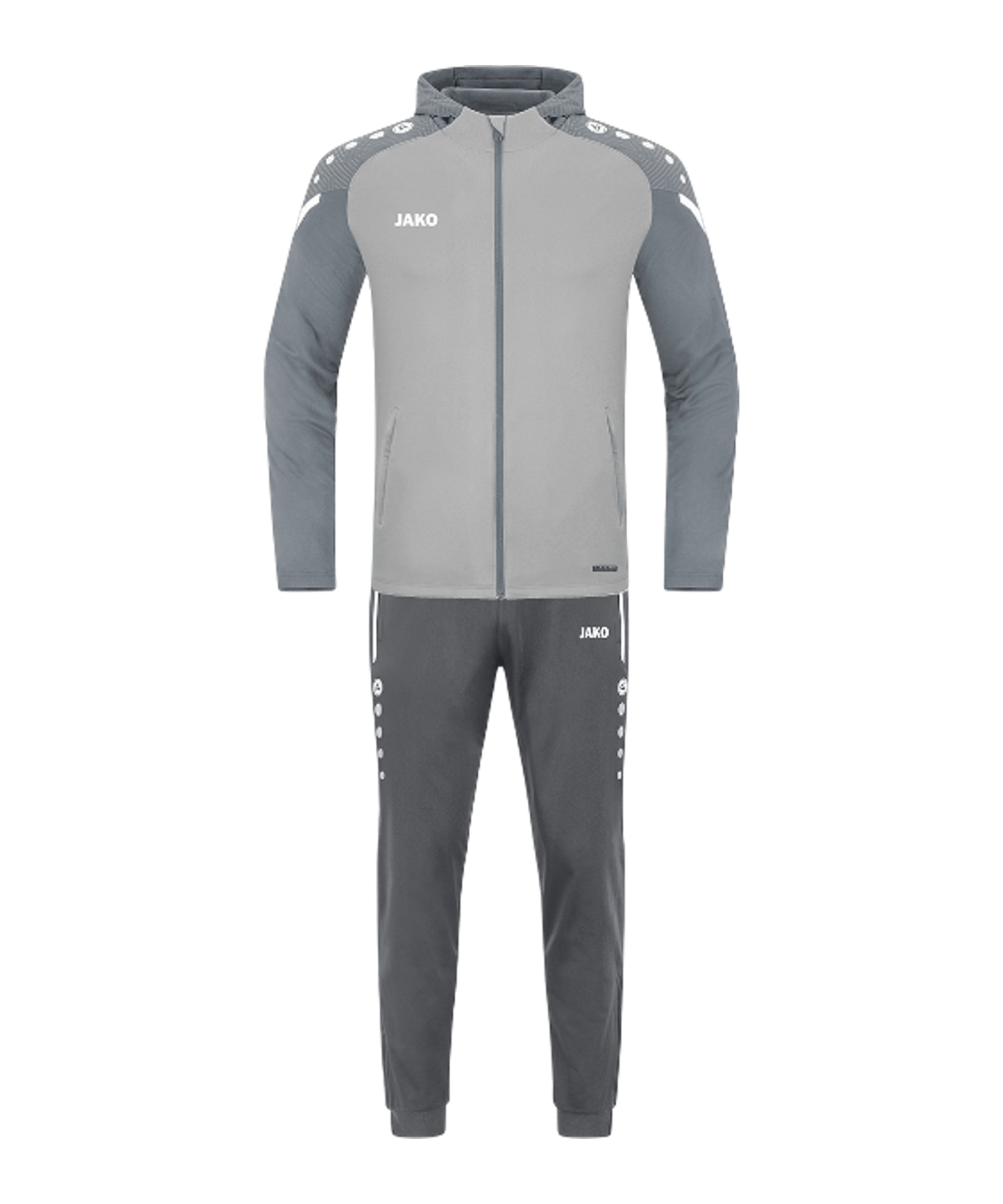 JAKO Performance Trainingsanzug mit Kapuze Grau F845 - grau