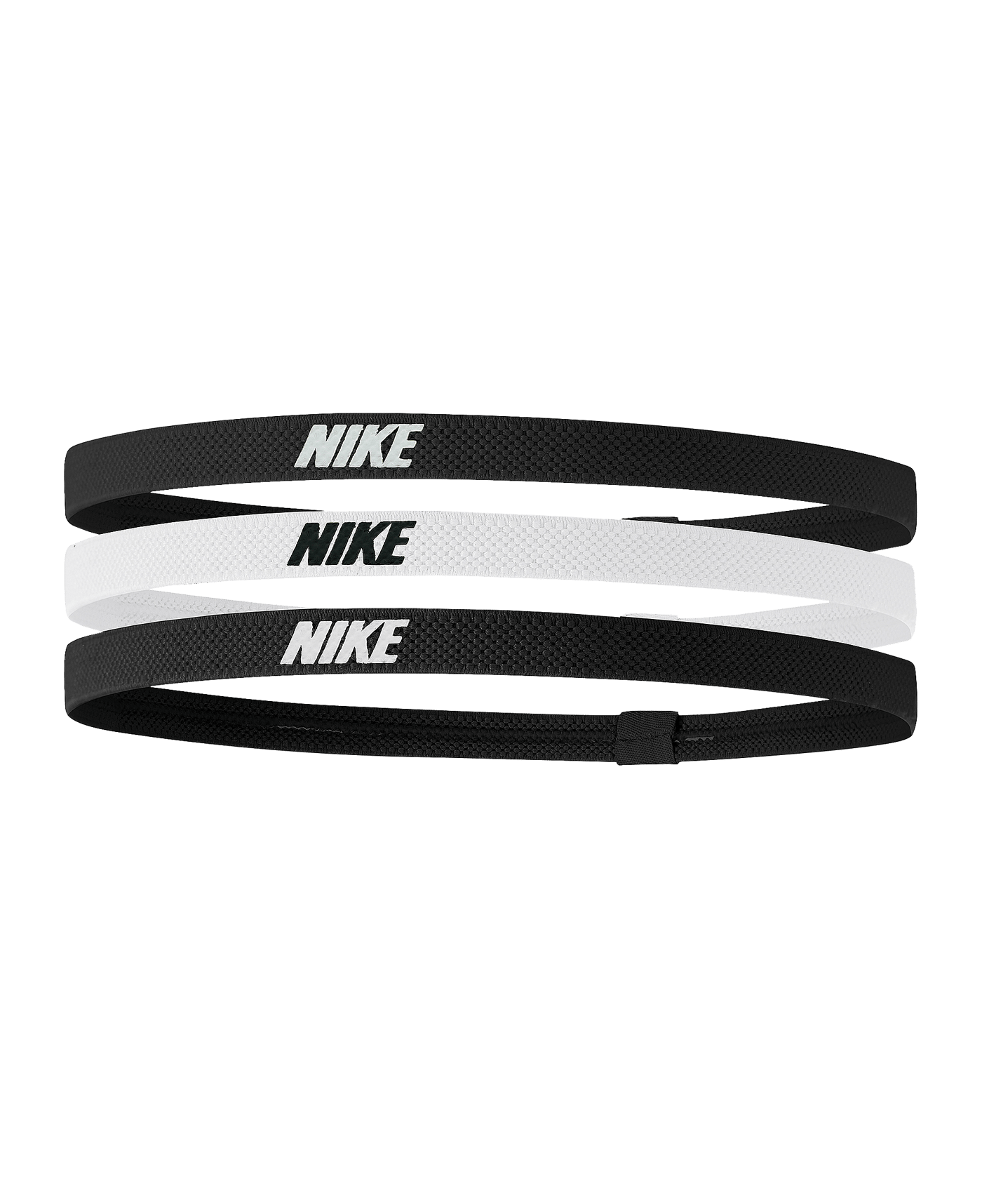 Nike Elastic 2.0 Stirnbänder 3er Pack Schwarz F036 - schwarz