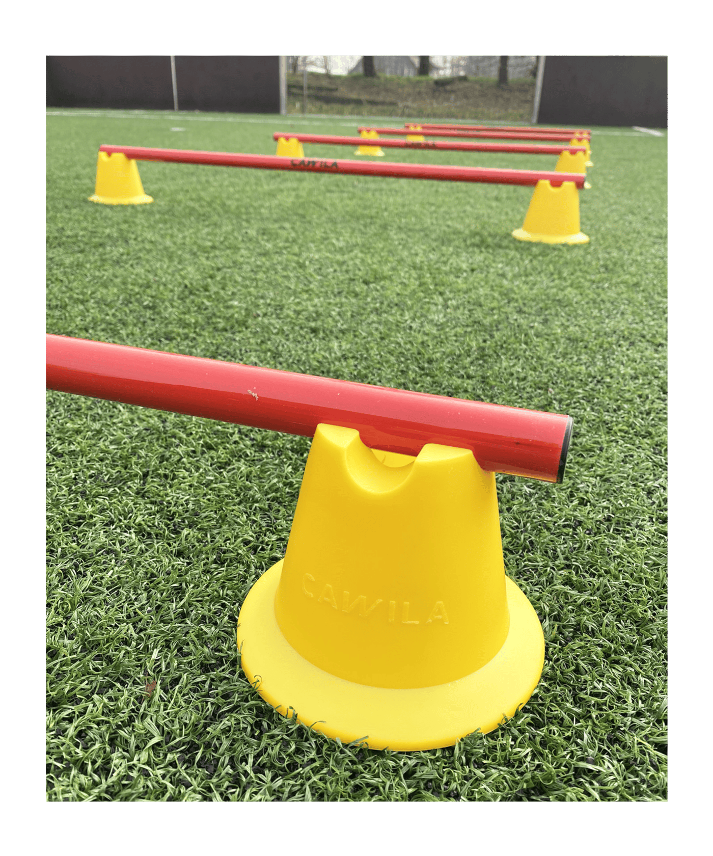 Cawila Mini-Pylone | Trainingskegel | Minihürden | | 10er Set | Blau - blau