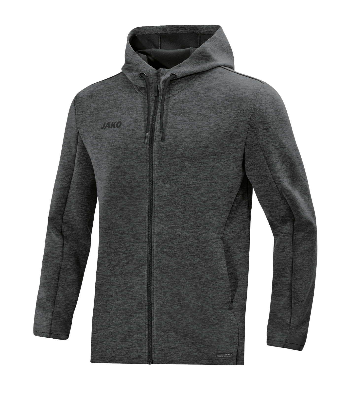 Jako Premium Basic Kapuzenjacke Grau F21 - grau