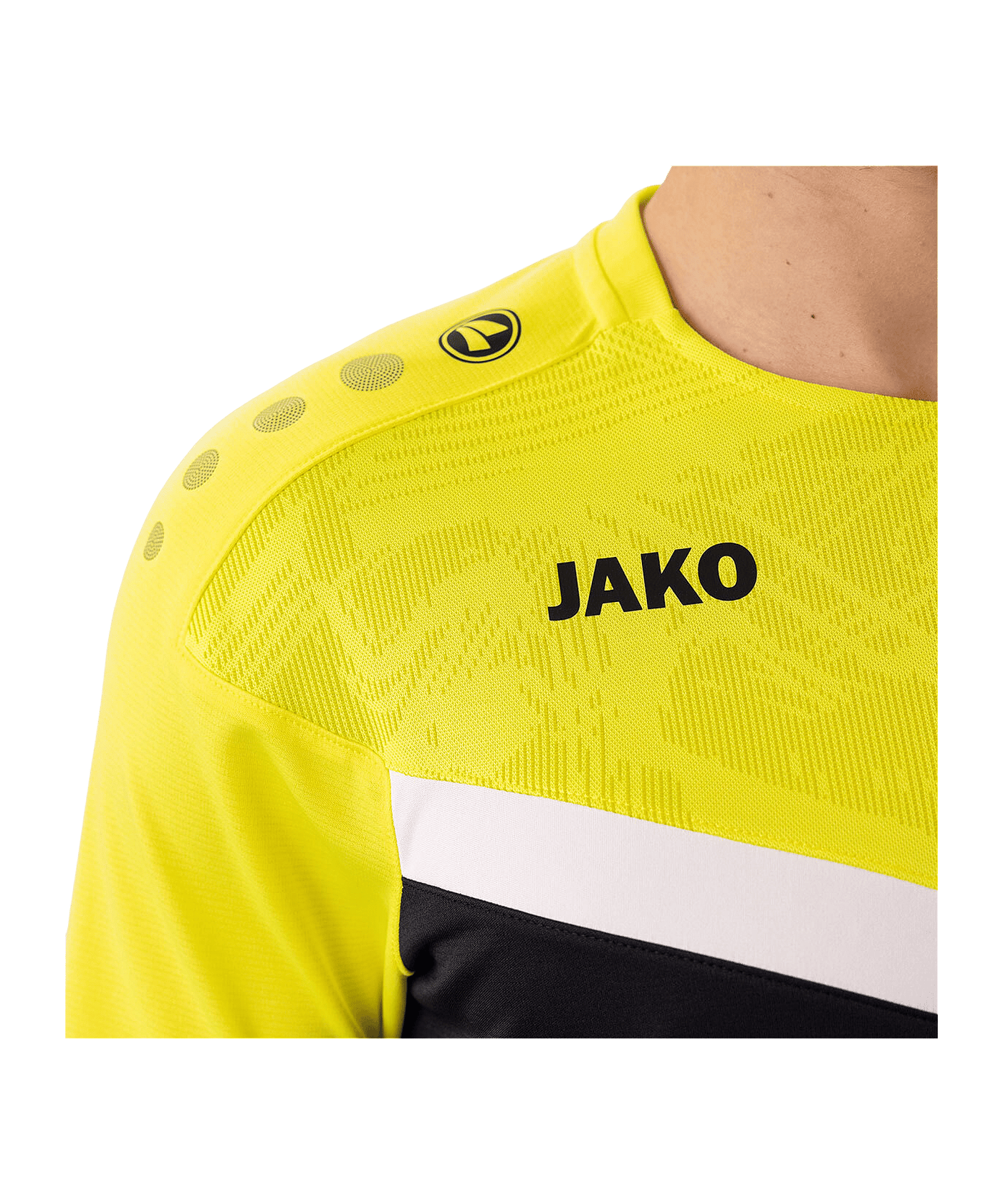 JAKO Icon T-Shirt Schwarz Gelb F808 | - schwarz