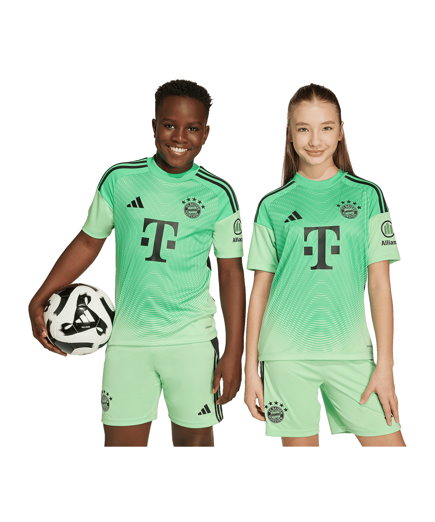 adidas FC Bayern München Torwarttrikot 2025/2026 Kids Grün - gruen