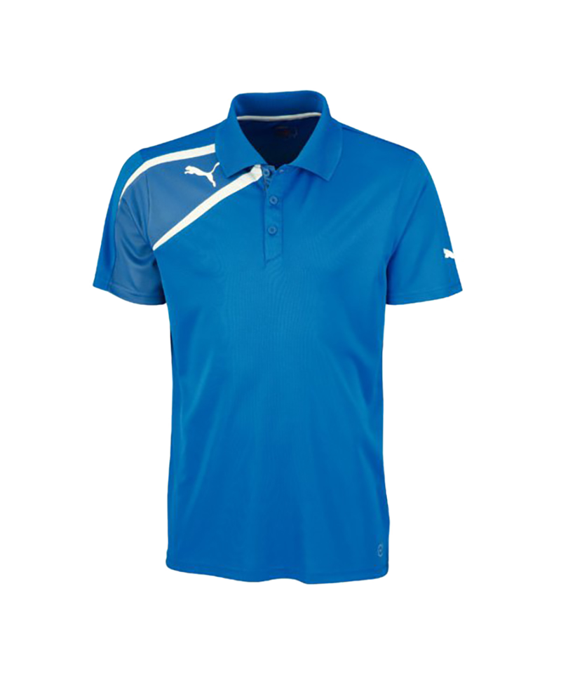 PUMA Spirit Poloshirt Kids Blau Weiss F02 - blau