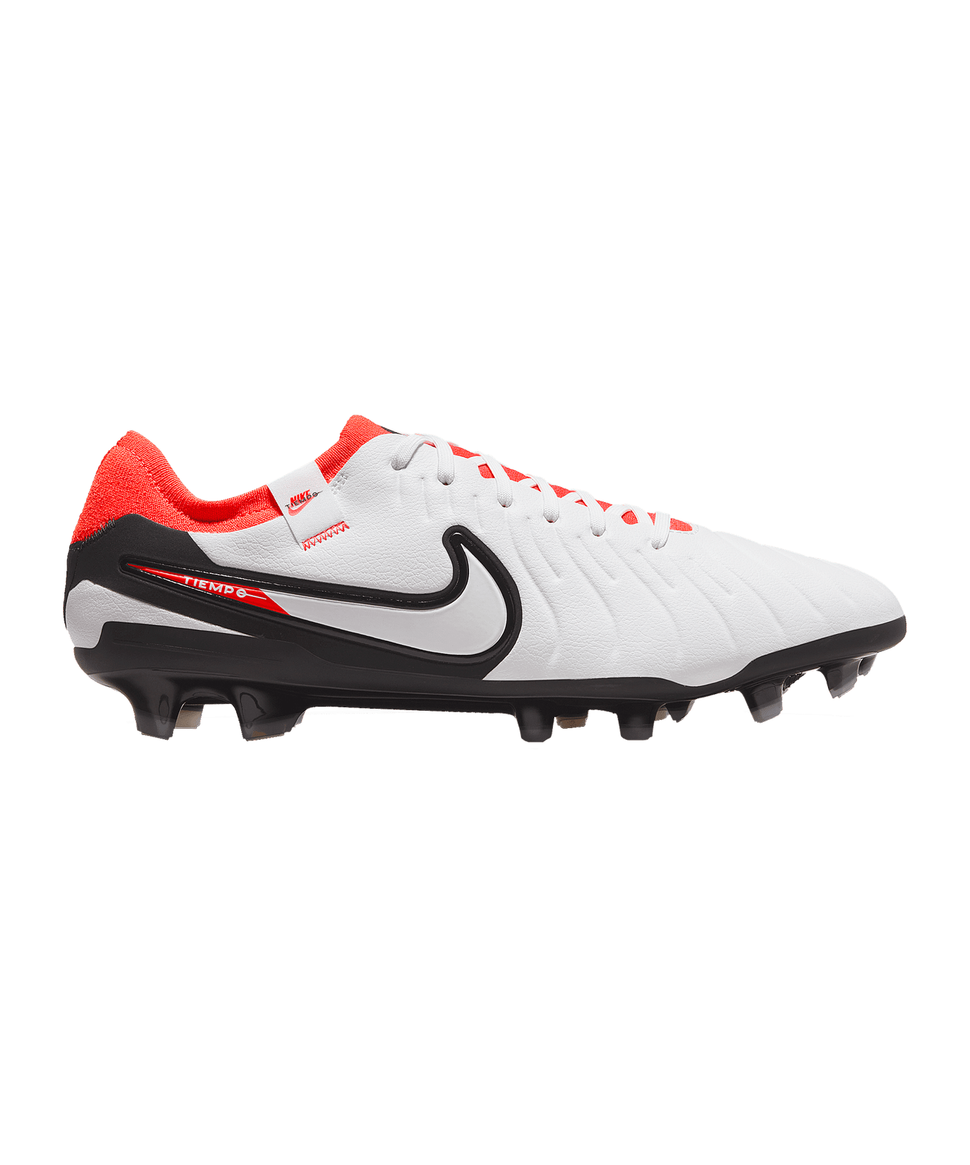 Nike Tiempo Legend X Pro FG Ready Weiss Schwarz Rot F100 - weiss