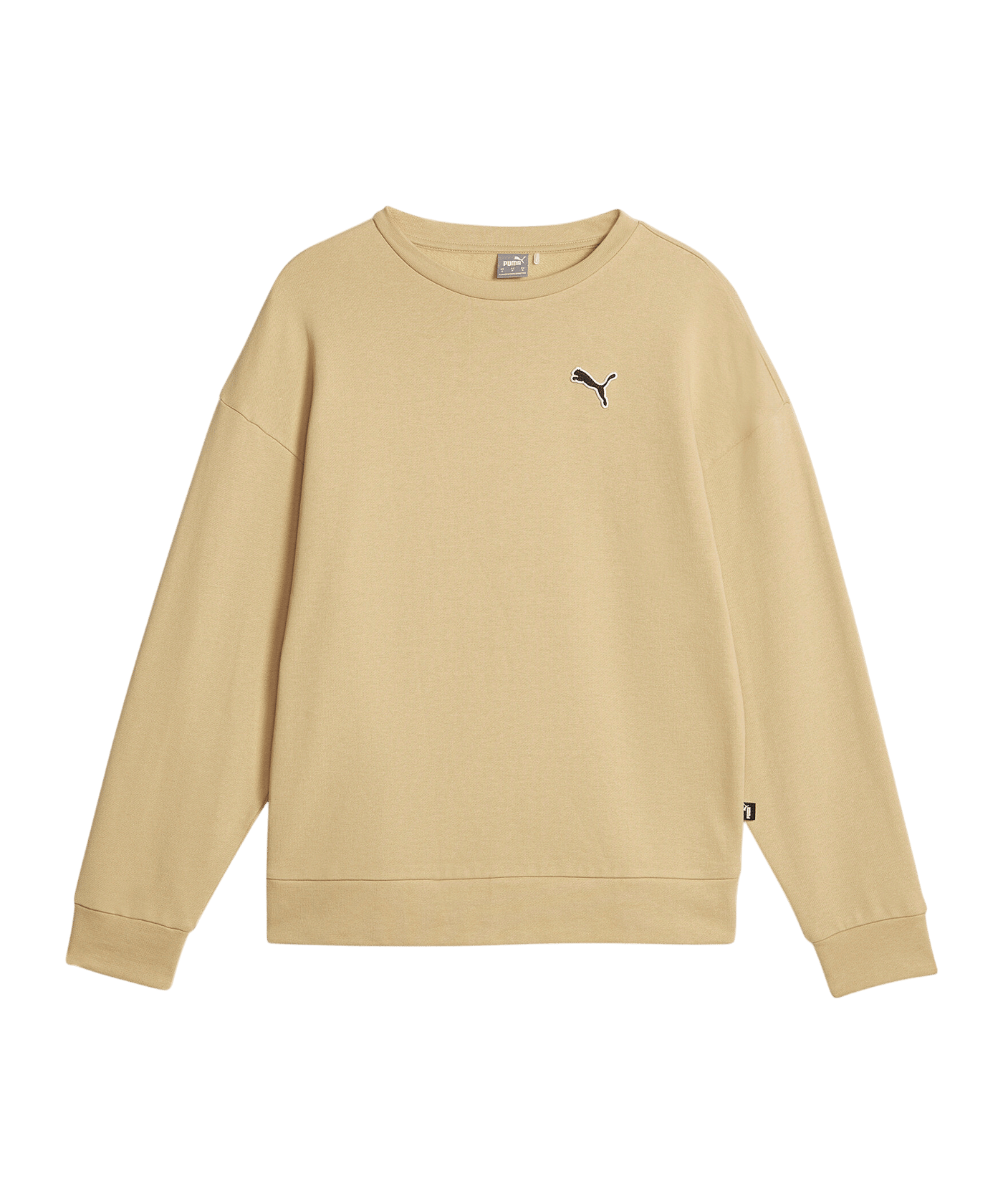 PUMA Essentials Crew Fleece Sweatshirt Damen F84 - beige