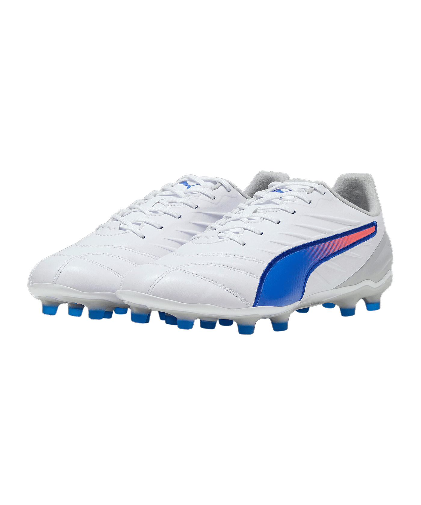 PUMA KING Pro FG/AG Formula Weiss Blau F02 - weiss