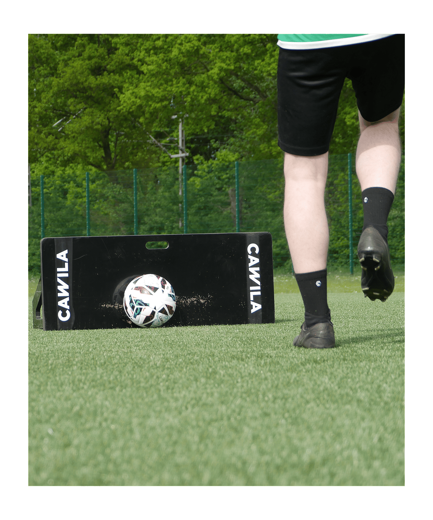 Cawila ACADEMY Prallwand 100x40cm Schwarz - schwarz