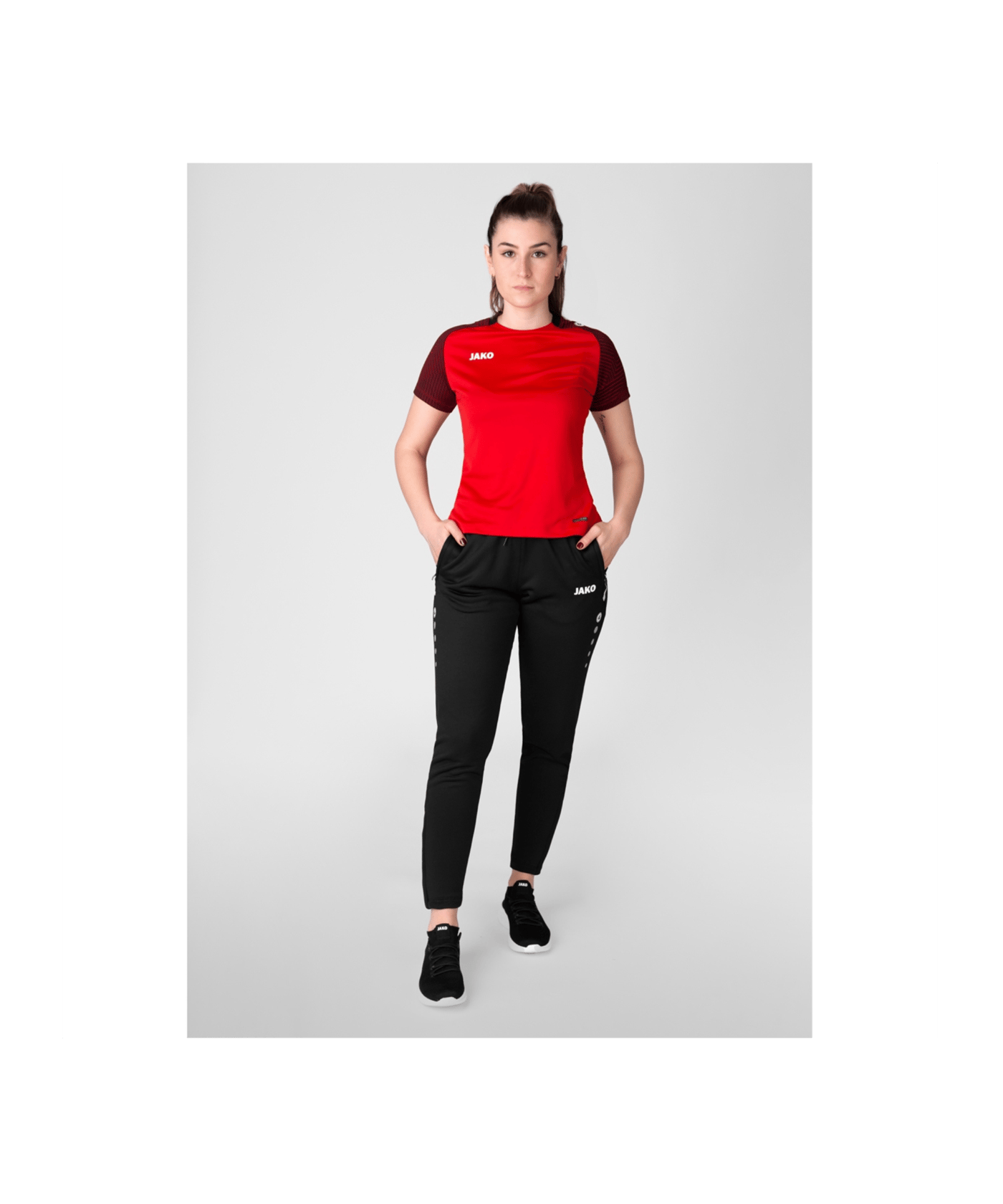 JAKO Allround Trainingshose Damen Schwarz F800 - schwarz