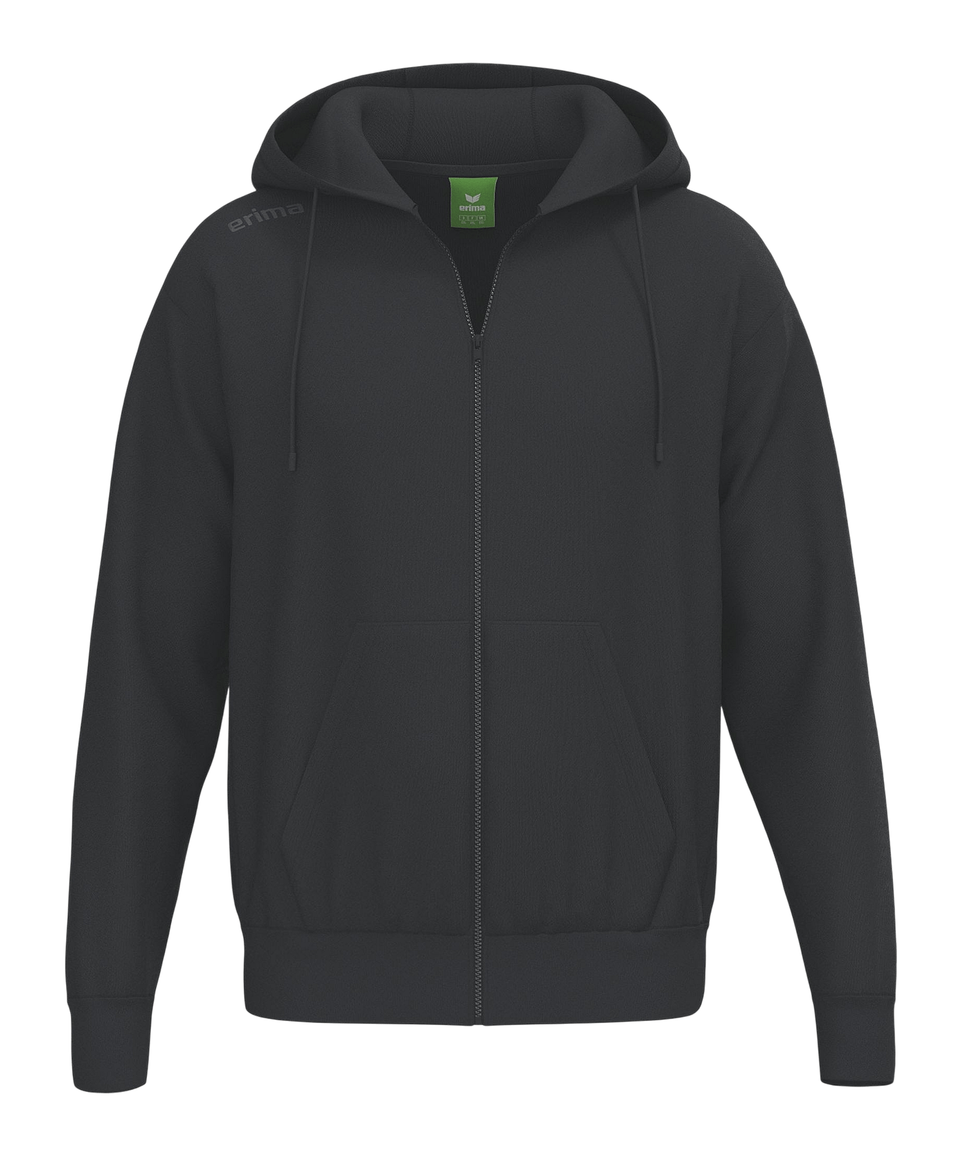 Erima TS Kapuzenjacke Kids Schwarz | - schwarz